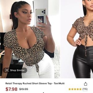 Fashion nova cheetah shirt